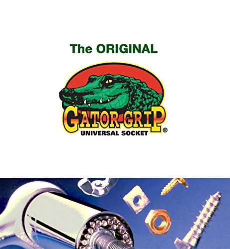 Gator Grip The Original Self-Adjusting Universal Socket with Power Drill Adapter. Self-Adjusts for Shape and Size as well as Standard and Metric application
