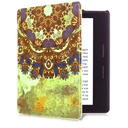 Capa para Kindle Oasis da 9a geração (2017-2018) - Fecho magnético - Leve - Rígida - Mandala