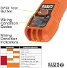 Klein Tools ET310KIT kit localizador de circuitos de CA, probador eléctrico, probador GFCI, cables, adaptadores y estuche 6
