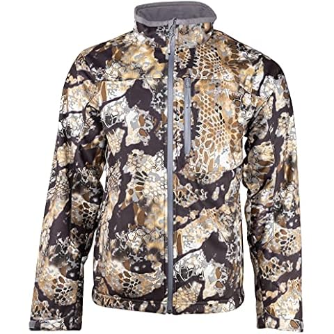 Kryptek Men's Standard Njord Hunting, Windproof camo Soft Shell Jacket, Skyfall, XL Cover