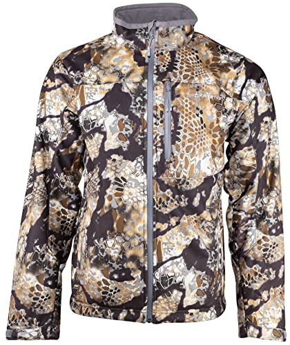 Kryptek Herren Jacke Njord Winddichte Softshelljacke für kaltes Wetter, super leise, Skyfall, Small