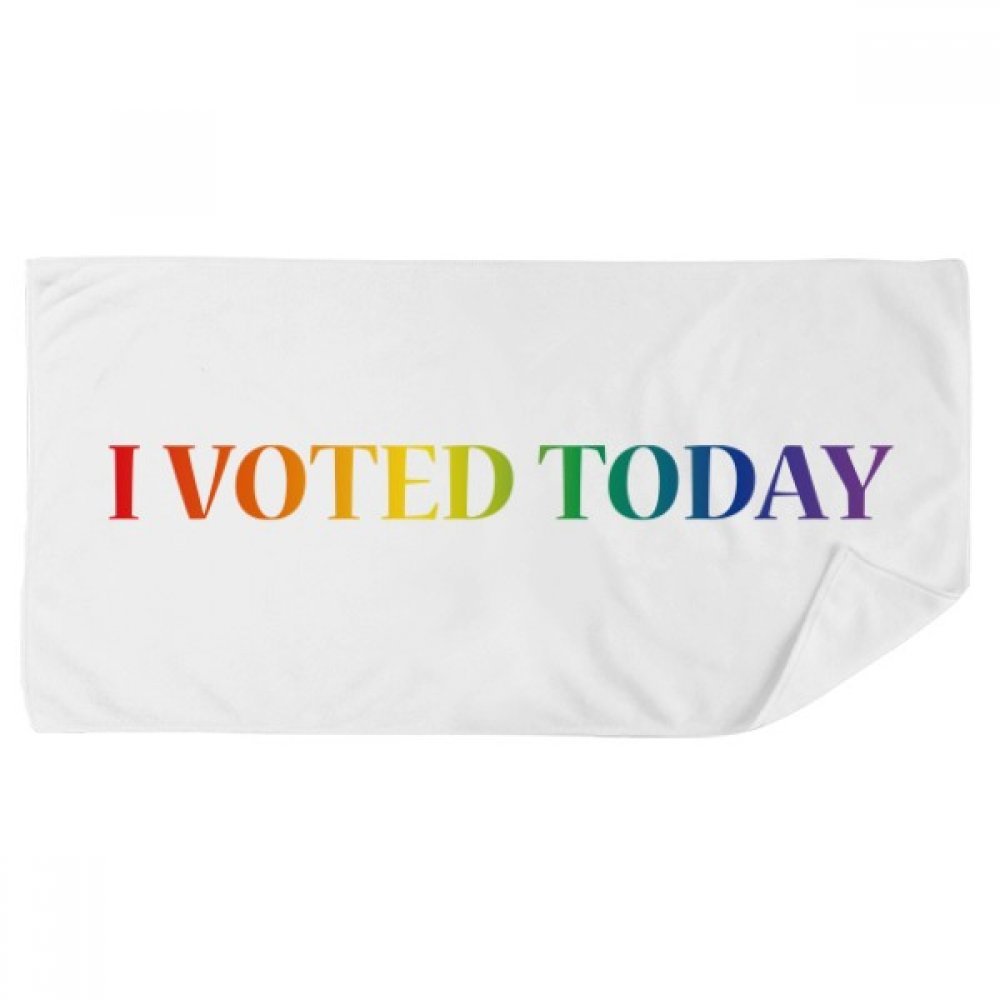 Serviette de bain LGBT Rainbow Flag débarbouillette douce multicolore 35x70