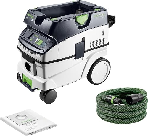 Festool Absaugmobil CTL 26 Ei im Einsatz mit angeschlossenem Elektrowerkzeug