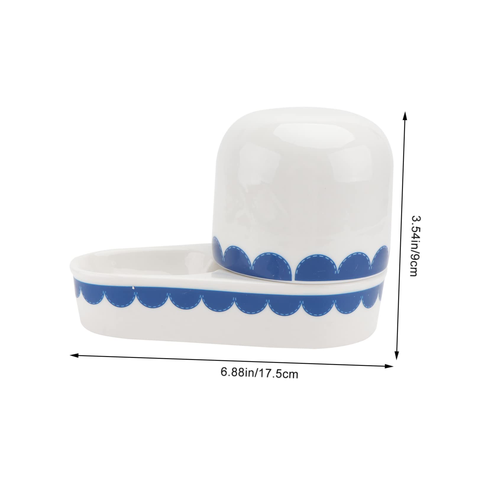 Toddmomy Gamelle d'eau Odeur pour Lapin Surface Lisse en Céramique Abreuvoir Solide pour Animaux Domestiques la Maison