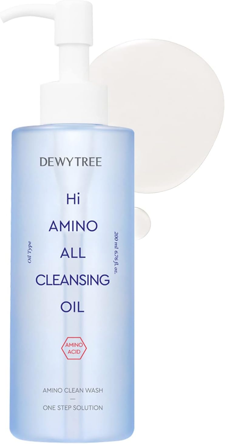 Hi Amino All Cleansing Oil | Lightweight Oil Cleanser, Sunscreen | Hydrating, Softening, Pore Cleansing, Makeup Remover, Skin Nourishment 200ml | Suitable for All Skin Types
