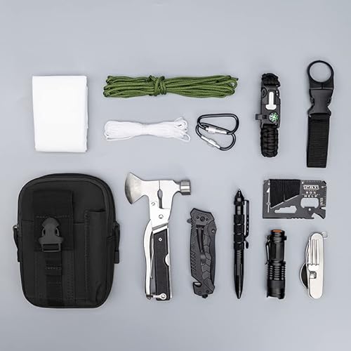 Molle Pouch Tactical Edc Utility Pouch Tool Phone Organizer Pouch Outdoor Sports Hiking Practical Waist Bag Waterproof Black #TOP1