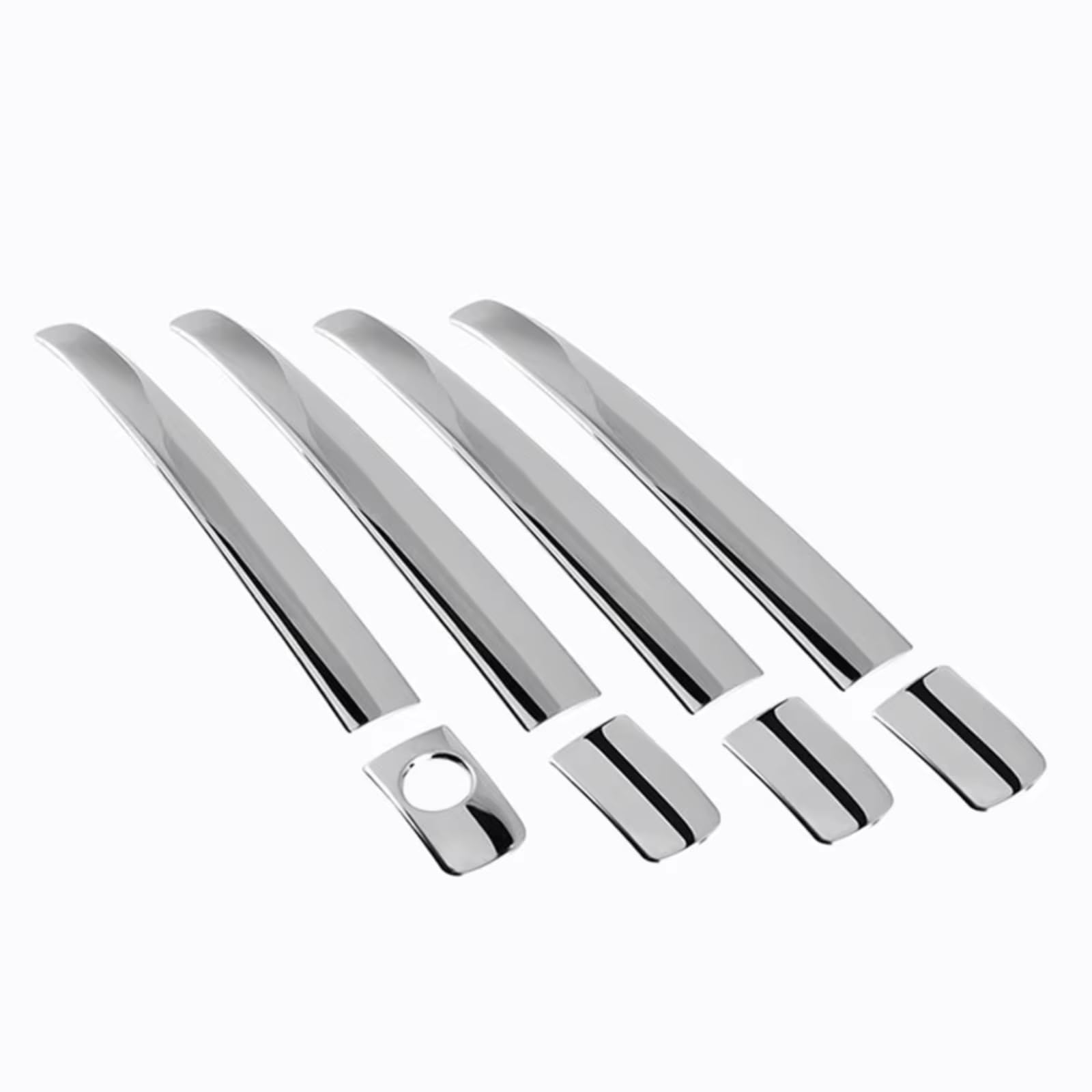Dspolimv Silver Outer Door Handle Cap Compatible With Chevrolet For Zafira For Family 4Pcs Stainless Steel Car Door Handle Cover Trim Accessories Replacement(Silver)
