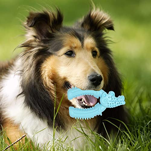 Brinquedos de dentição para cachorros - Brinquedos interativos de jacaré de dentição de cachorro com