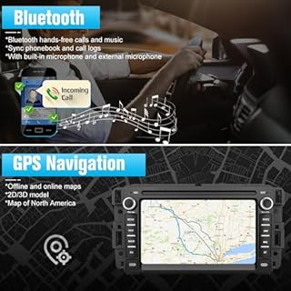 AWESAFE Car Stereo for Chevy Silverado GMC Sierra Yukon 2007-2013, Android GPS Navigation Head Unit Radio Replacement with CarPlay Android Auto Multimedia Video Player - with Backup Camera