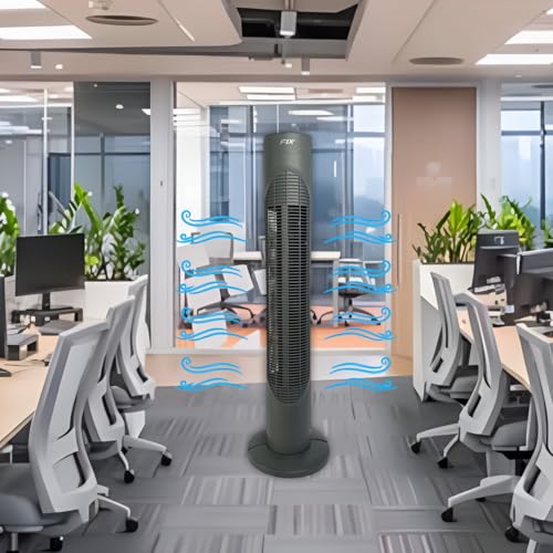 Ventilador de Torre Circulador De Ar 3 Níveis de Velocidade Cinza Potente Silencioso Compacto 110v 2