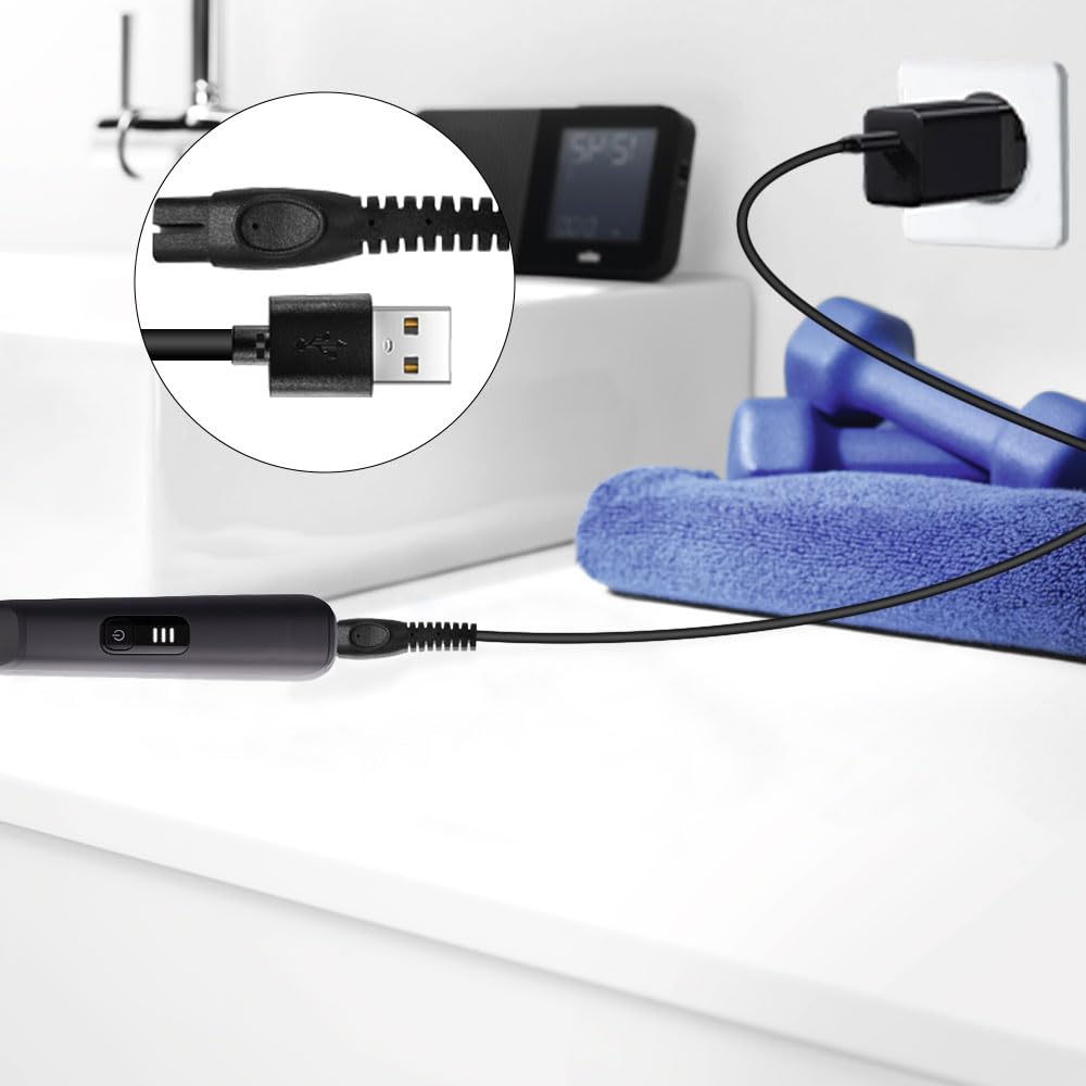 5 V Cavo USB Caricabatterie per Philips One Blade QP1924 QP2734 QP2724 QP2824 QP2834 S3243 MG5910 360 Series 2400 QP1424 X3001 MG5910 Sostituzione Cav