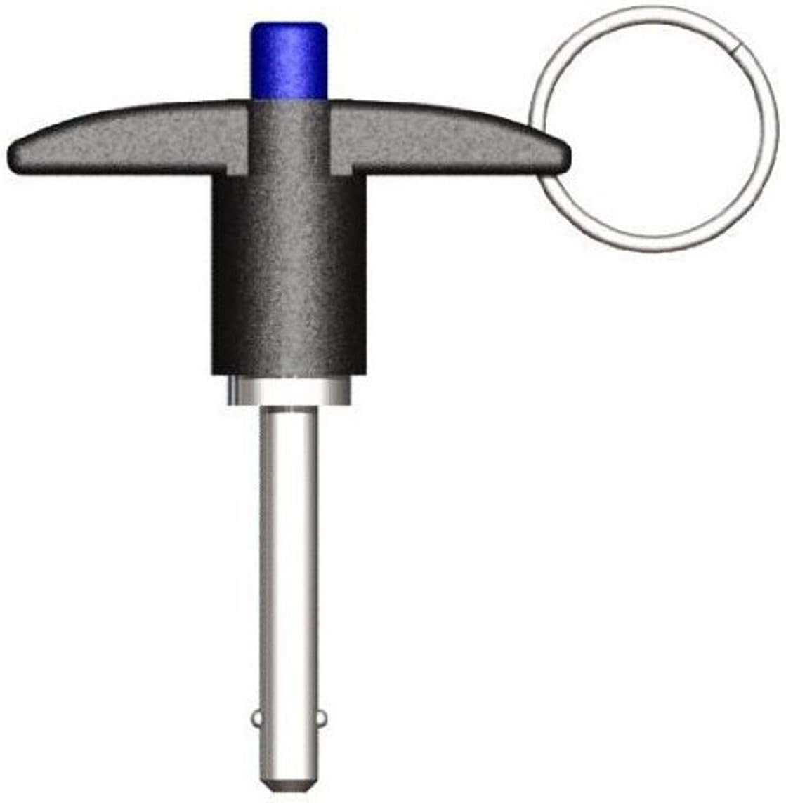 Innovative ComponentsAL3X2000T-X0 T Handle Locking Pin 3/16" diameter X 2.00" grip length,Stainless Steel