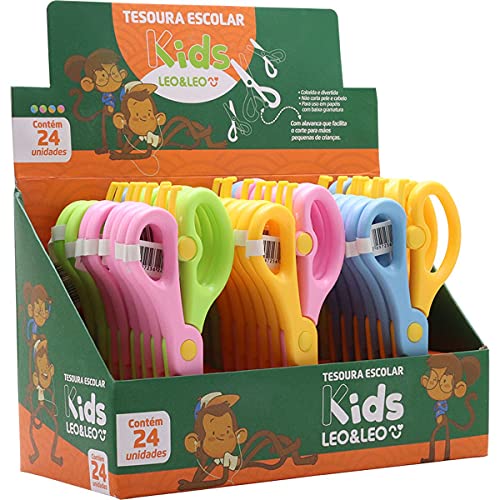 Tesoura Escolar Kids 4 Cores-Dp.C/24-87252