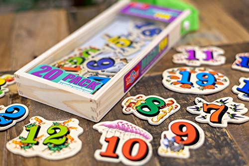 Image of TS Shure by Bendon Numbers Counting 26-Piece Magnafun Educational Wooden Magnets Pre-School Kindergarten Learning 50502