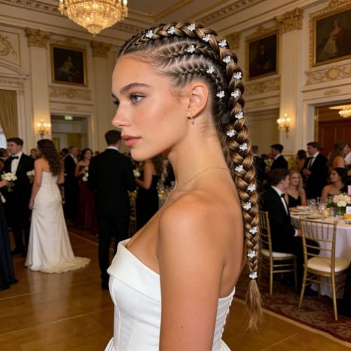 Mini pinzas para cabello cristal mariposa con strass 20 pzas miniatura 4