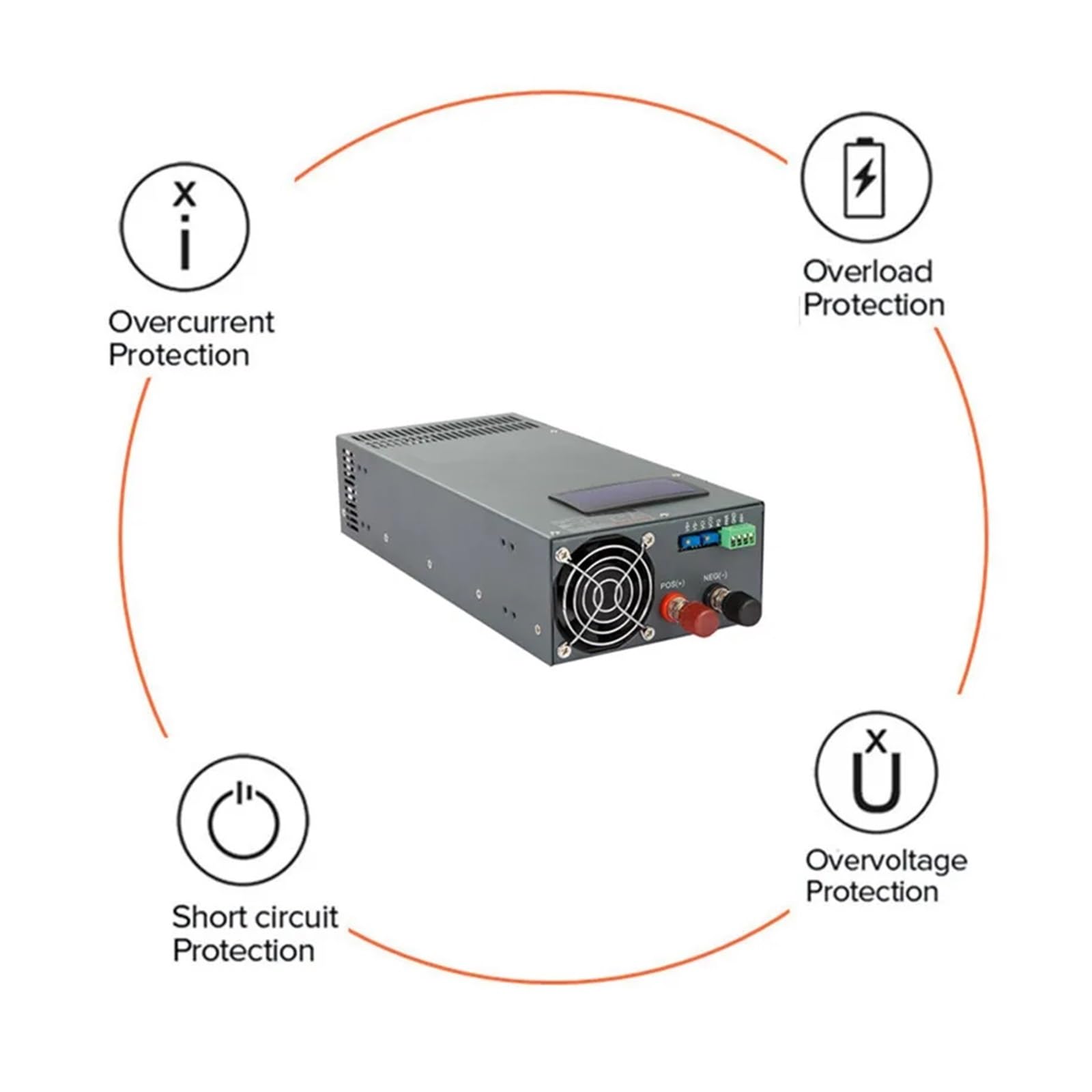 Zasilacz przełączający DC 2000 W Napięcie wyświetlacza regulowane 0-12 V 15 V 24 V 36 V 48 V 60 V 72 V 80 V 90 V 100 V 110 V 220 V 300 V AC (0-110V-1000W, 220VAC)