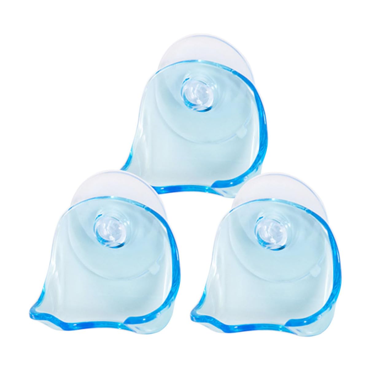 Mikinona 3 Pack Suction Cup Razor Holder Razor Shower Holder Suction Cup for Bathroom - Anti-aging Plastic Design
