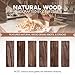 LXWZHK Fireplace Mantel Shelf, 60×8×5 Inch Wooden Floating Shelf for Over Fireplace, Handcrafted Wood Mantels, Wall-Mounted Mantel Shelves, Rustic Floating Mantels Shelves for Living Room, Brown