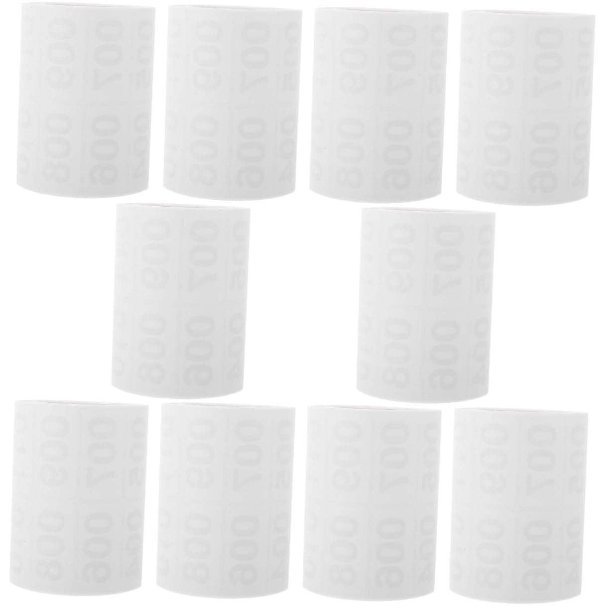 10rotoli Etichette Numerate Adesive Per Magazzino Stickers Pratici Per Numerazione Facili Da Applicare e Rimuovere Per Organizzazione e Identificazione