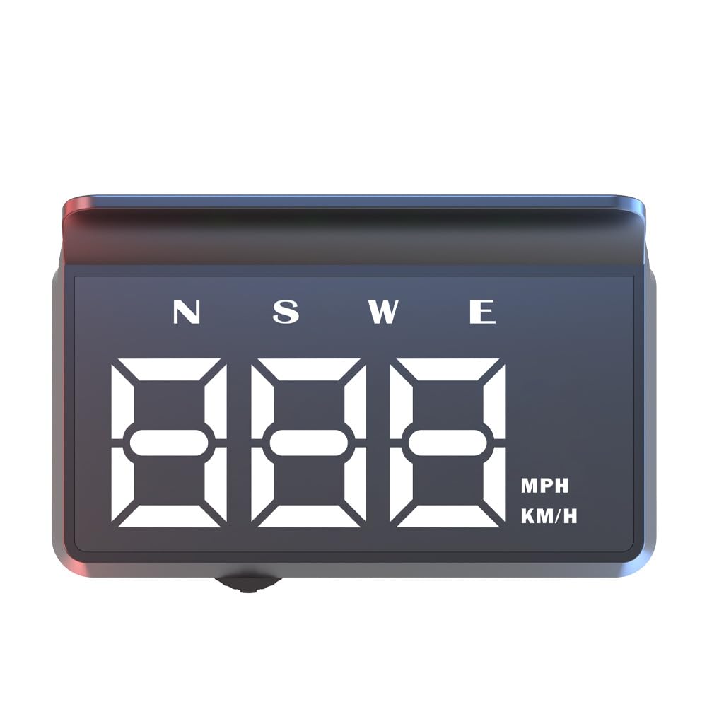 Head-Up Display (HUD), Universal GPS Speedometer Projection for Vehicles(White)
