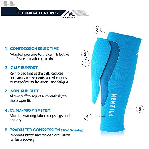 Image of NEWZILL Compression Calf Sleeves (20-30mmHg) for Men & Women Perfect Option to Compression Socks for Running Travel Nursing