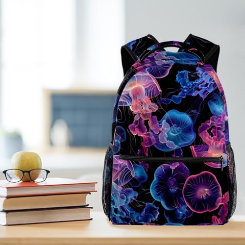 Sac à dos de campus méduses aux couleurs fantaisie style unique
