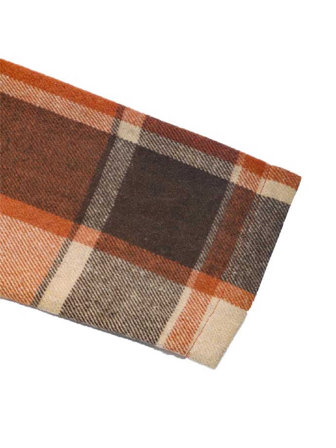 Womens Plaid Wool Blend Business Jacket Notched Lapel Blazer Dressy Casual Lightweight Pea Coat Button Up Jackets Office Wear4