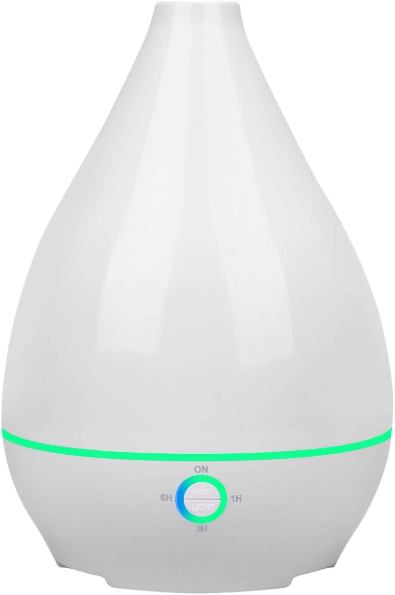 500ml Essential Oil Diffusers, Aromatherapy Diffusers with 7 Colorful LED Lights, Adjustable Mist Mode, BPA-Free, Waterless Auto Shut-Off Humidifiers, for Home, Yoga, Office, Spa, Baby Room