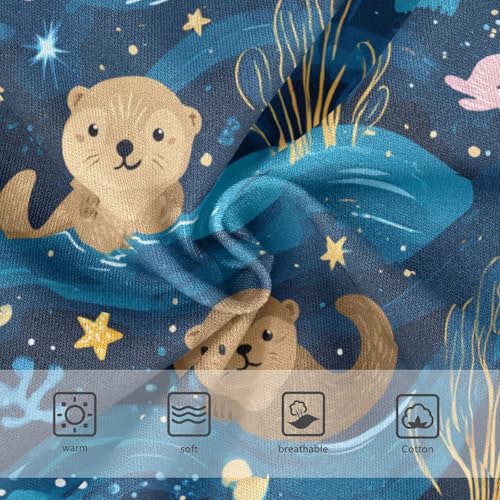 Wusikd Otters Animals Girls' Underwear Cotton Girls Briefs Soft Toddler Underwear 2T3