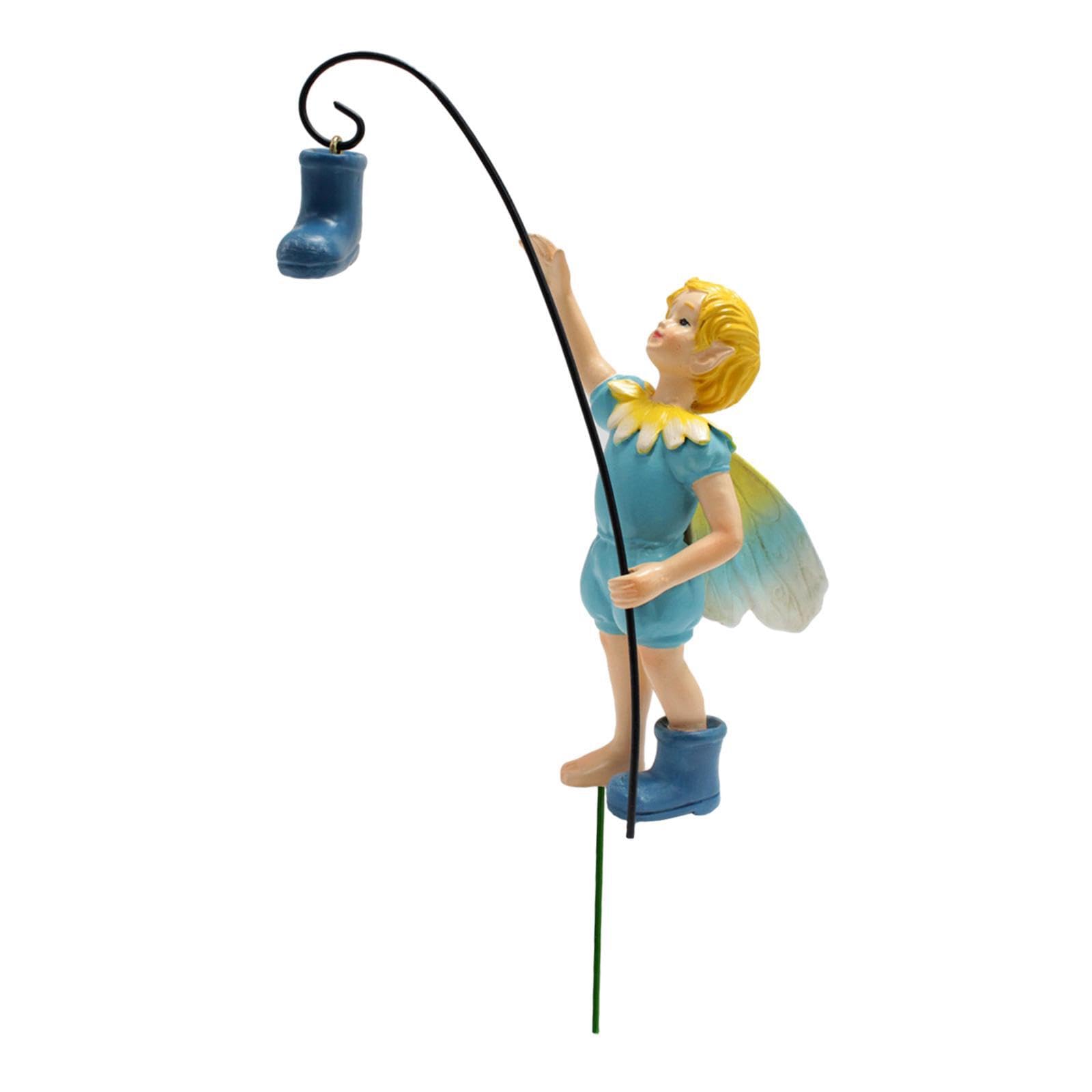 Tuxcaxi Colorful Miniature Fairy Figurine Delights In Garden Decoration