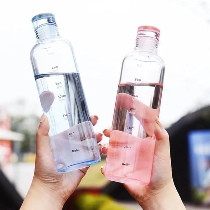 SHIPROQK Motivational Borosilicate Glass Water Bottle - Image 2
