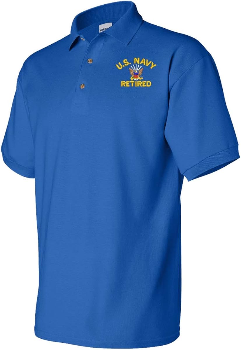 MilitaryBest U.S. Navy Retired Polo at 