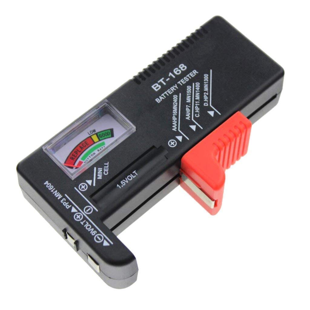 BHAGVAT Battery Tester Universal Battery Checker for AA AAA C D 9V 1.5V Button Cell Batteries Household Battery Checker Tester for Small Batteries (Model: BT-168) (B0CX964ZKY) Amazon Price History, Amazon Price Tracker