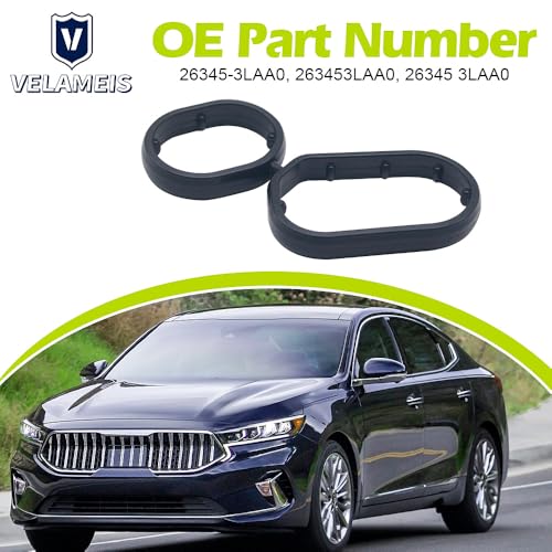 Image of 1PCS 26345-3LAA0 Engine Oil Filter Housing Gasket Fit For Kia Cadenza 3.3l 2016-2021 For Hyundai Palisade 2020-2024