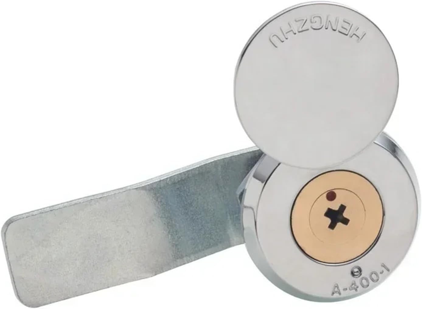 Cabinet Cam Lock with Cap 2 Tubular Cross Keys for Outside Box Door Mailbox Industrial Hardware LK1002 1Pcs(A)