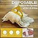 KLEEN HANDLER Disposable Industrial Mop Head Replacement, Non-Woven Cut End Floor Cleaning Wet Mop Head Refill (Pack of 6)