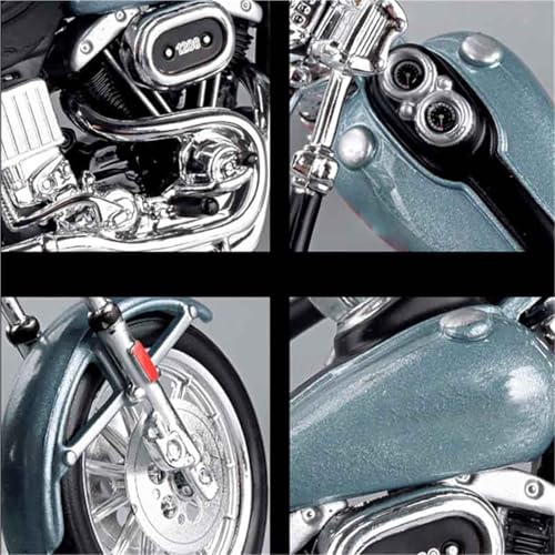 Modèle de moto en alliage miniature robuste 1:18 fini les jouets fragiles - 2