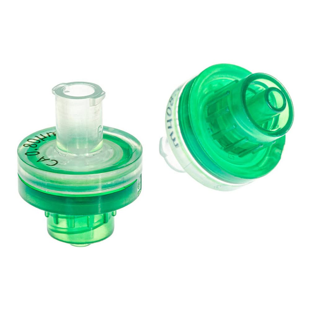 GVS FJ13ANCCA008ED01 ABLUO Syringe Filter, Acrylic Housing, 0.80 µm, 13 mm Diameter, Cellulose Acetate (Pack of 500)