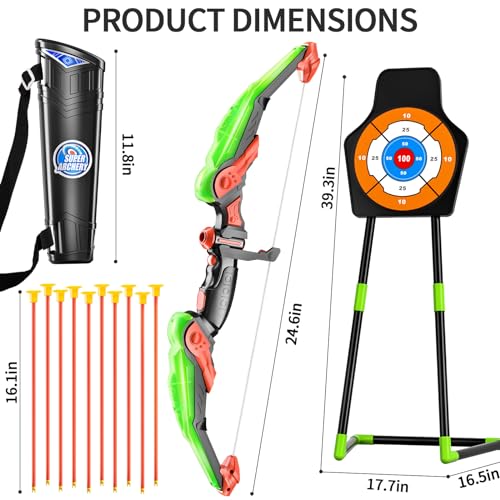 Temi 988-675A1 Bow And Arrow Set For Kids With Led Lights-Archery Set thumb #6