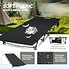 MARCHWAY Ultralight Folding Tent Camping Cot Bed, Portable Compact for Outdoor Travel, Base Camp, Hiking, Mountaineering, Lightweight Backpacking (Black)