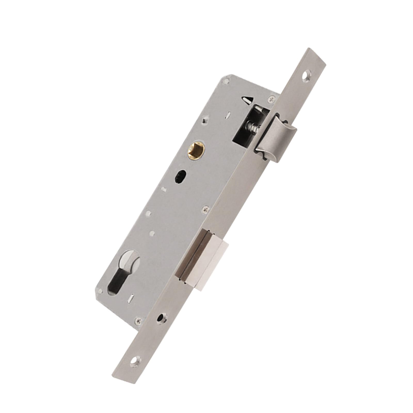 Aartner Stainless Steel mortice Door Lock, 85MM Center 20/25/30/35/40/45/50MM Backset Door Lock for Internal and External Doors, Satin Nickel Frame Mortice Deadlock for Home (40MM Backset)