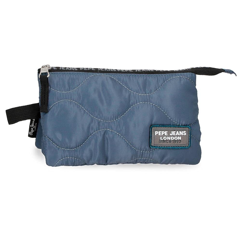 Pepe Jeans Orson Estuche Triple Azul 22x12x5 cms Poliéster