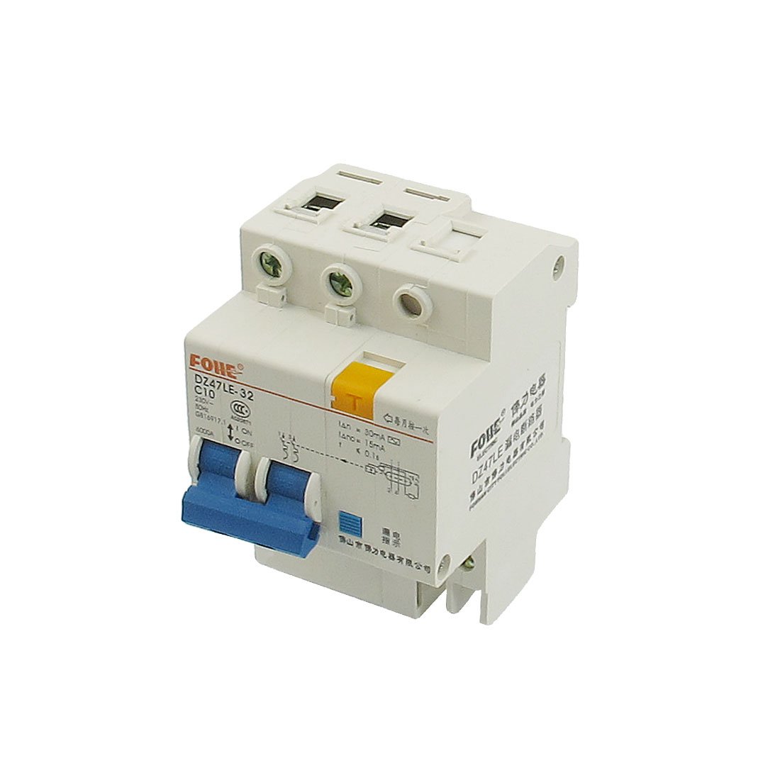IEUMJNAT AC 230V 10A 2 Poles Overload Protection -Professional - Leakage Circuit Breaker 2P+N