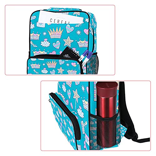 Sac à dos ordinateur portable au motif couronne mignon et moderne - 2