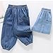 Baggy Jeans for Kids Casual Elastic Waist Athletic Loose Joggers Toddler Denim Pants with Pockets for 1-10 Years