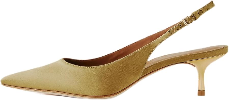Slingback Heels for Women Charming Kitten Heel with Pointed Toe Comfortable Stylish and Elegant for Formal Events
