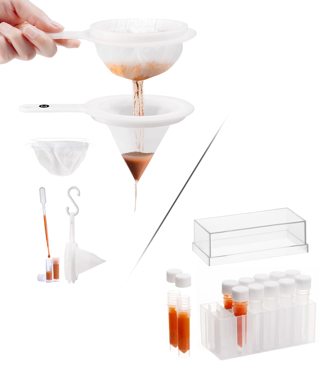 Baby Brine Shrimp Sieve kit and Collection Tubes kit