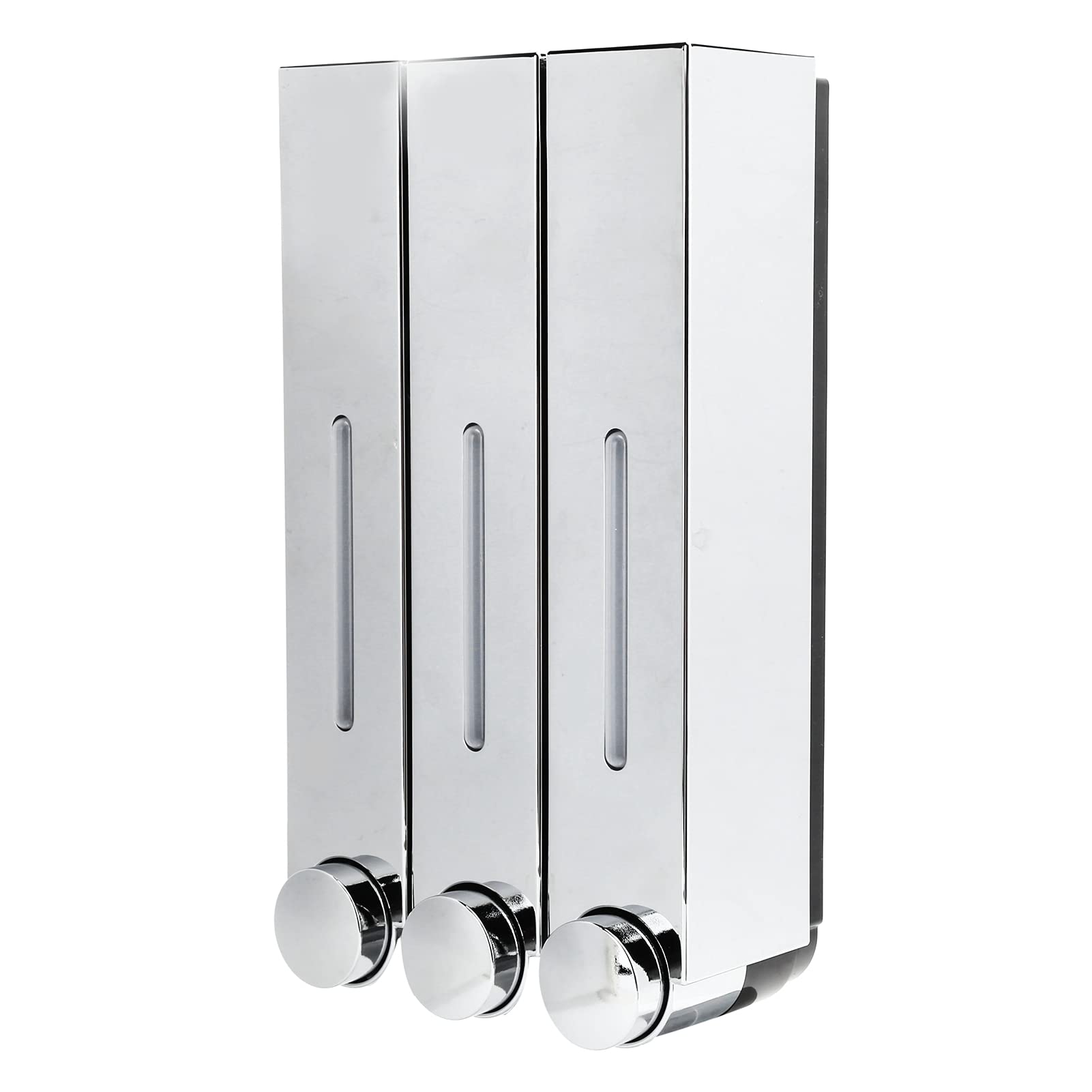 NDNCZDHC 3 in 1 Shower Dispenser, 420ml X 3 Chamber Shampoo and Conditioner Dispenser, Shower Soap Dispenser Wall Mounted for Bathroom Kitchen Hotel