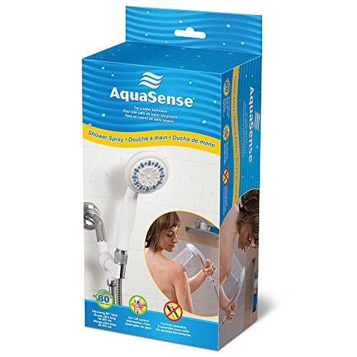 Aquasense 770-980 3-Setting Handheld Shower Head With Hose, Gray #TOP1