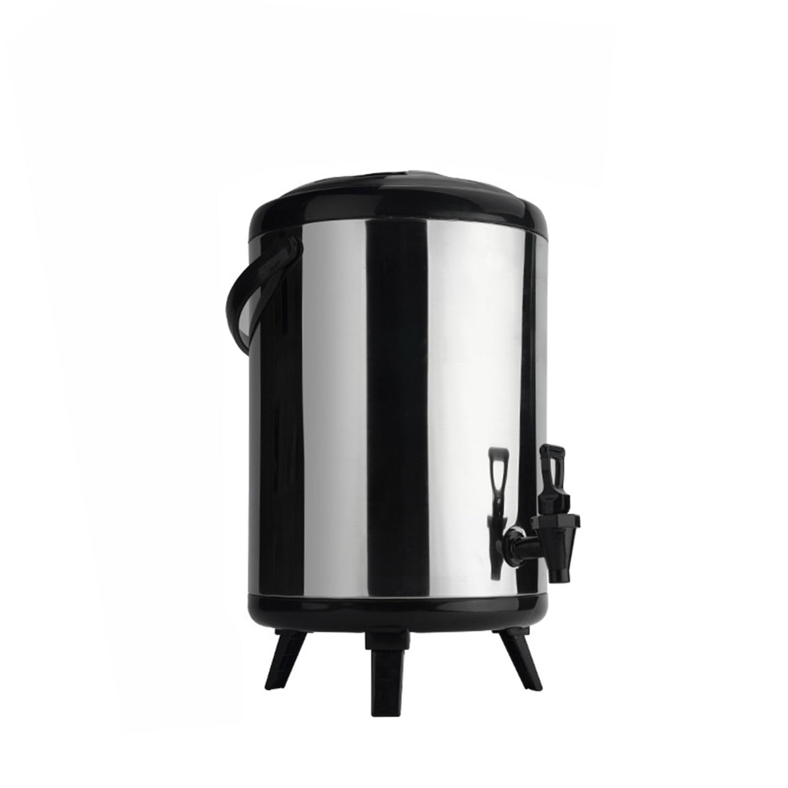 Dispensador de bebidas aislado con grifo, dispensador térmico de bebidas frías y calientes de acero inoxidable de 18 L para café, té, agua, jugo, leche